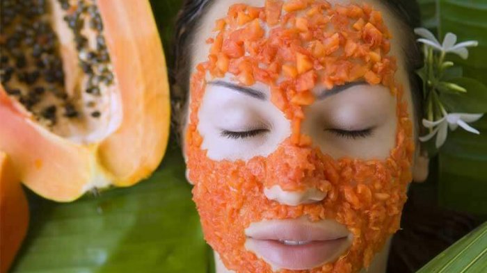 Hasil gambar untuk Pakai masker pepaya dan madu