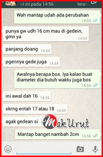 testimonial pengguna mak urut nasa yang berhasil panjang dan besar permanen